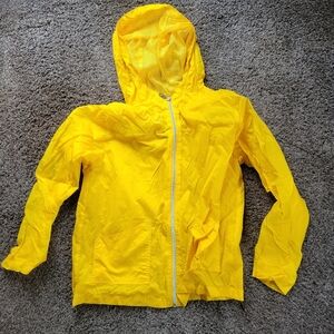 Philly Yellow Girls Rain Coat Jacket Size Large
